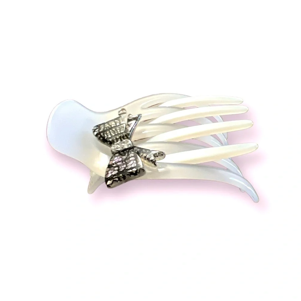 HUGE 1980’s Devisage Paris Luxury Hair Claw, Made in France, Deadstock NEW